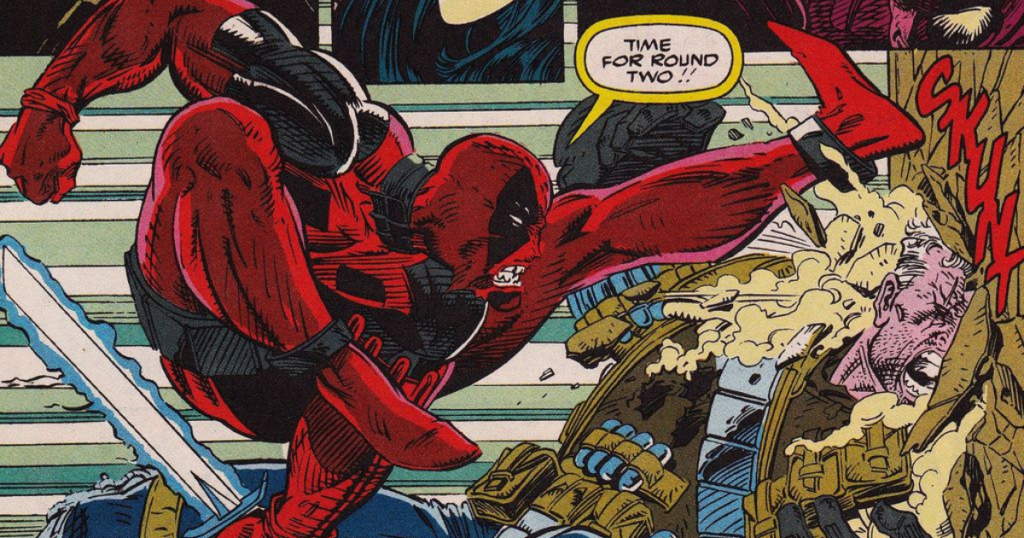 Deadpool MCU Origin, Powers & Phase 6 Future: The Ultimate TheMultiverseReel Fan Guide Classic 1990s Comic Art of Deadpool from Fabian Nicieza and Rob Liefeld era