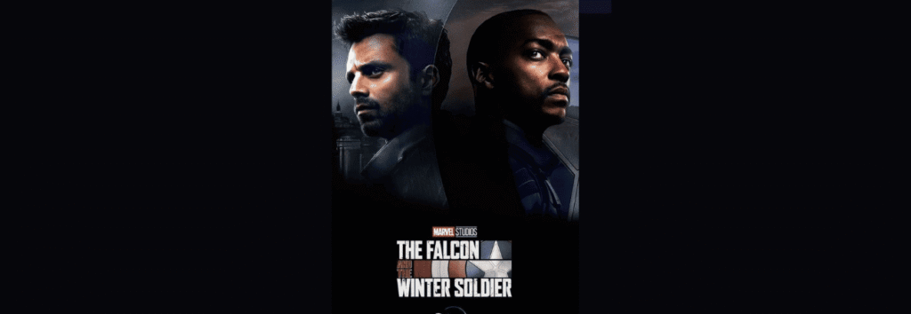 Sam Wilson as Captain America wearing red, white, and blue Vibranium suit in Falcon and Winter Soldier review