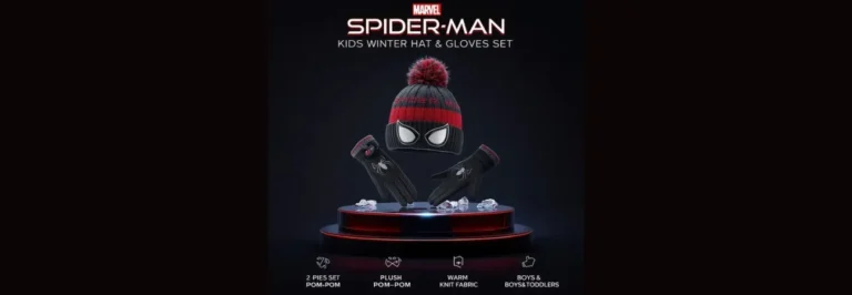 Marvel Spider-Man Kid's Winter Hat and Snow Gloves price